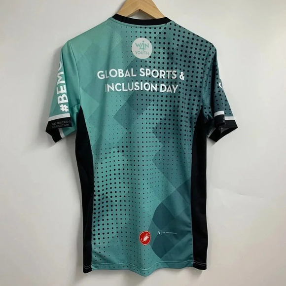 Castelli Men's Global Sports & Inclusion Geometric Day Short Sleeve Jersey SZ M - Picture 2 of 11